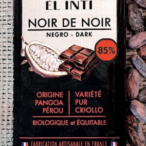 Chocolat noir 85 % de cacao, sans lécithine, bio