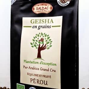 Café Geisha bio - Terroir Palomar 1600 m d'altitude, 250 gr en grain
