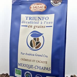 Café El Triunfo Mexique Décaféiné en grain biologique - Paquet de 250 g